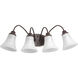 Tally 4 Light 28.88 inch Antique Bronze Bath Vanity Wall Light