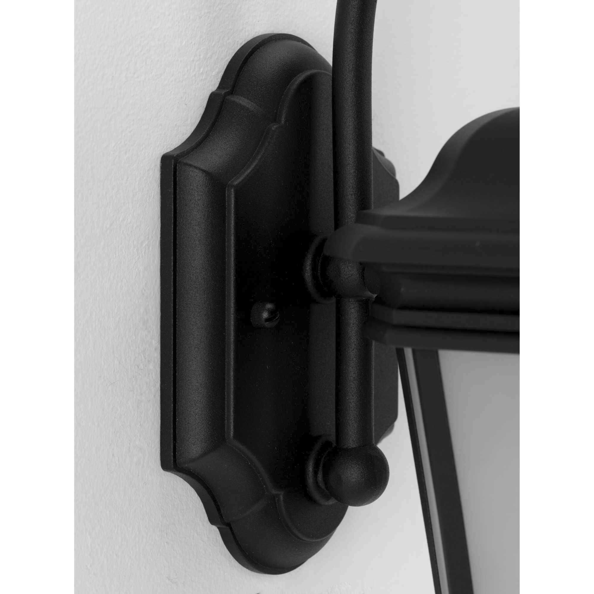 Crawford 1 Light 13 inch Textured Black Outdoor Wall Lantern, Small