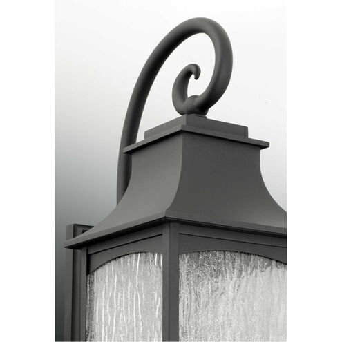 Maison 1 Light 16 inch Textured Black Outdoor Wall Lantern, Small