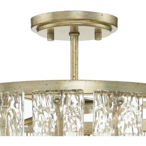 Chevall 3 Light 17 inch Gilded Silver Pendant Ceiling Light, Design Series