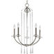 Nisse 5 Light 20 inch Polished Nickel Chandelier Ceiling Light