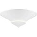 Pinellas 4 Light 25 inch White Plaster Semi-Flush Mount Ceiling Light, Design Series