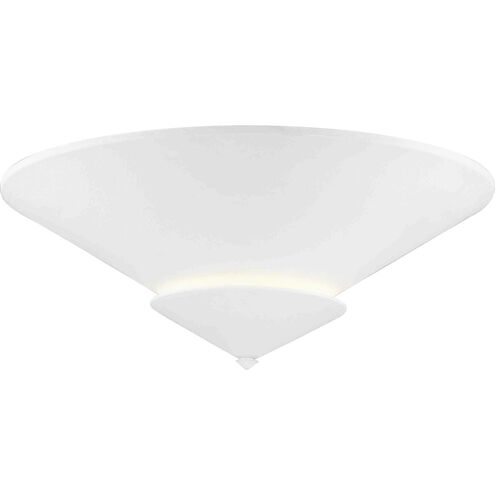 Pinellas 4 Light 25 inch White Plaster Semi-Flush Mount Ceiling Light, Design Series