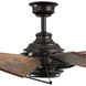 Springer 60 inch Architectural Bronze with Distressed Walnut Blades Ceiling Fan