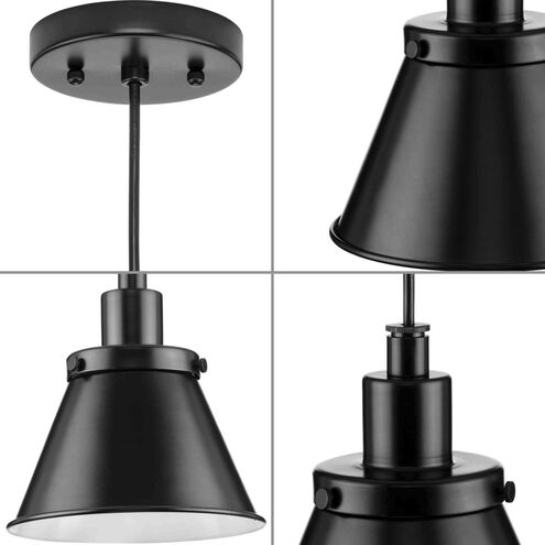 Hinton 1 Light 8.25 inch Matte Black Mini-Pendant Ceiling Light