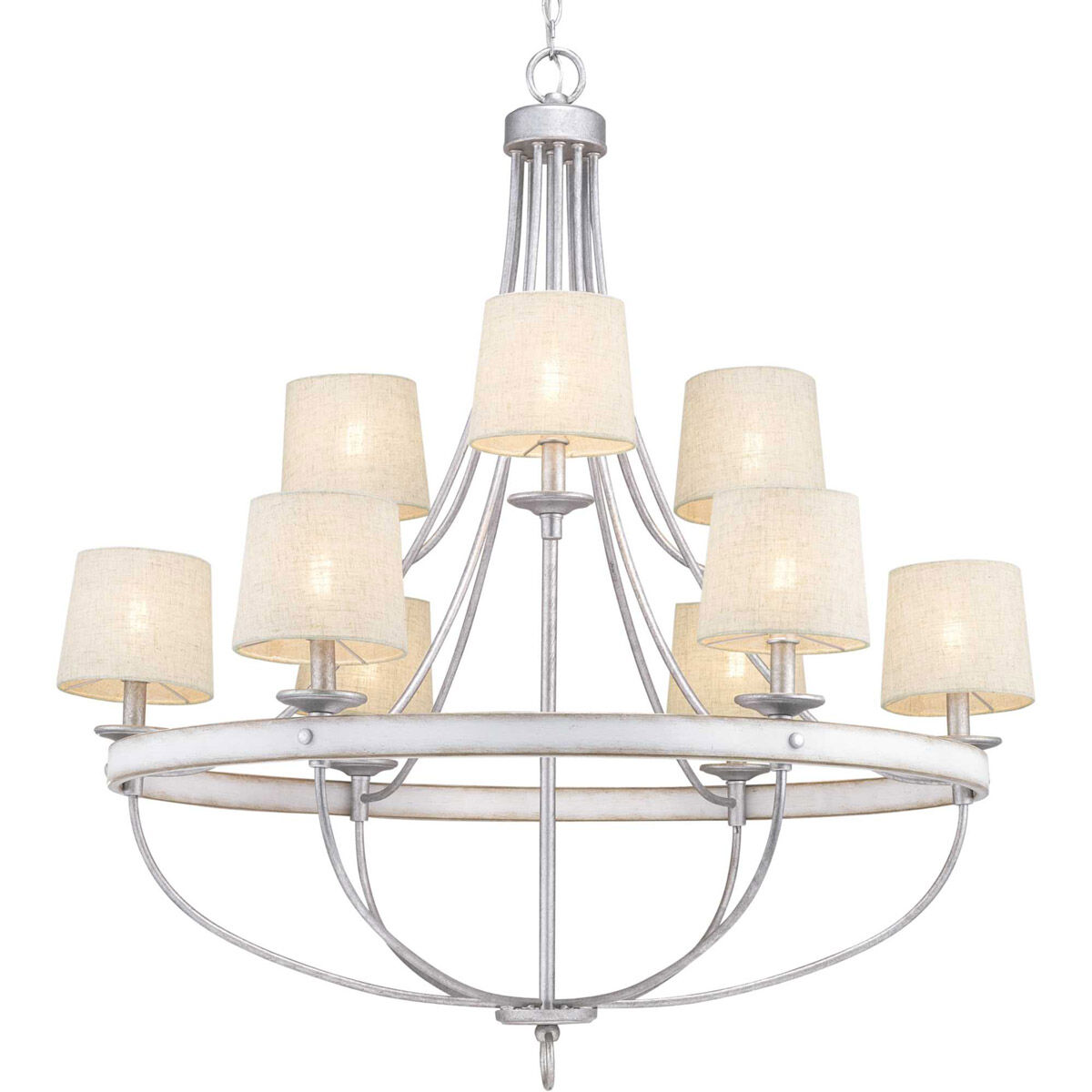 Gulliver 9 Light 35 inch Galvanized Chandelier Ceiling Light