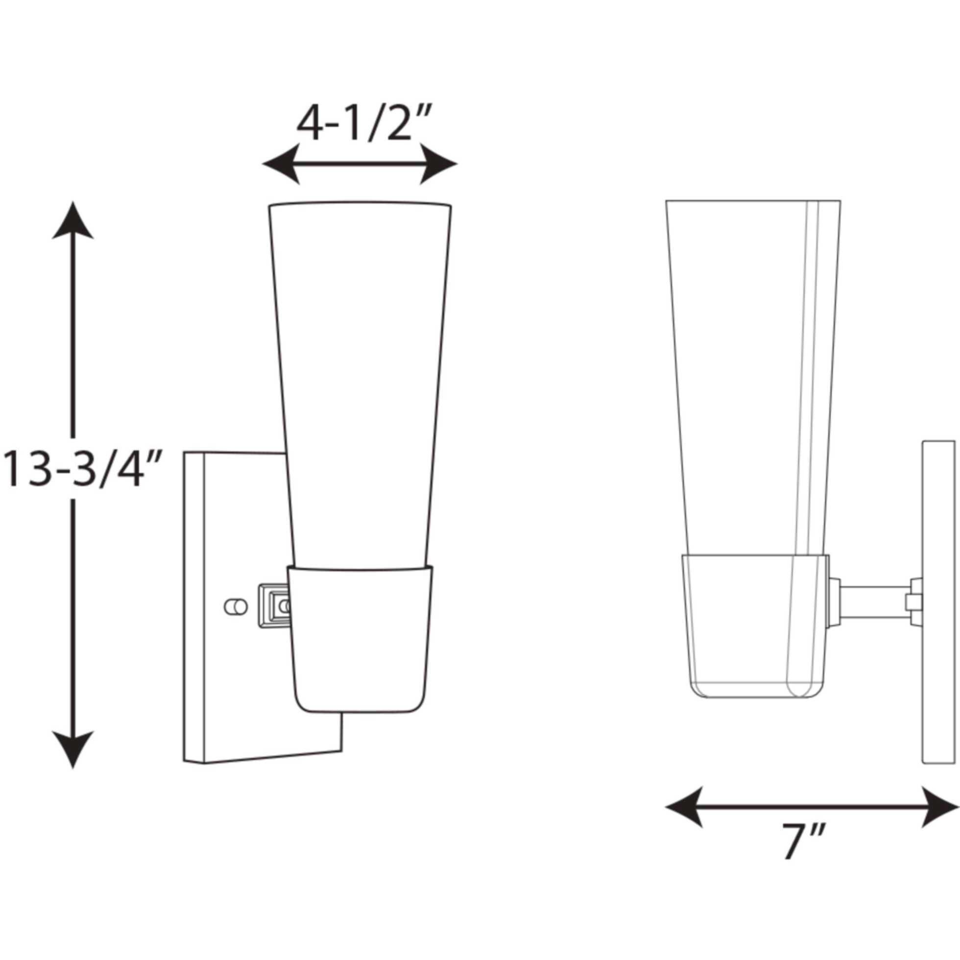 Zura 1 Light 5 inch Polished Chrome Bath Vanity Wall Light, Design Series