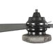 Schaal 52 inch Matte Black with Matte Black/Rustic Charcoal Blades Ceiling Fan, Progress LED