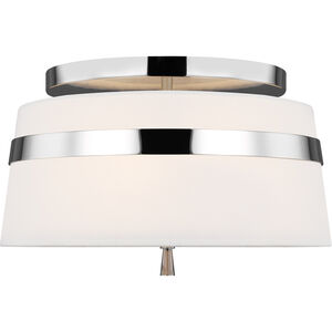 AH by Alexa Hampton Cordtlandt 3 Light 14 inch Polished Nickel Semi-Flush Mount Ceiling Light