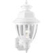 Non-Metallic 1 Light 16 inch White Outdoor Wall Lantern 