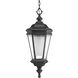 Crawford 1 Light 9.88 inch Black Outdoor Hanging Lantern, Design Series