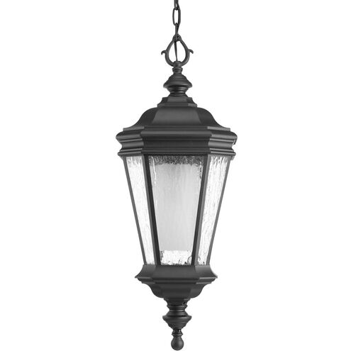 Crawford 1 Light 9.88 inch Black Outdoor Hanging Lantern, Design Series