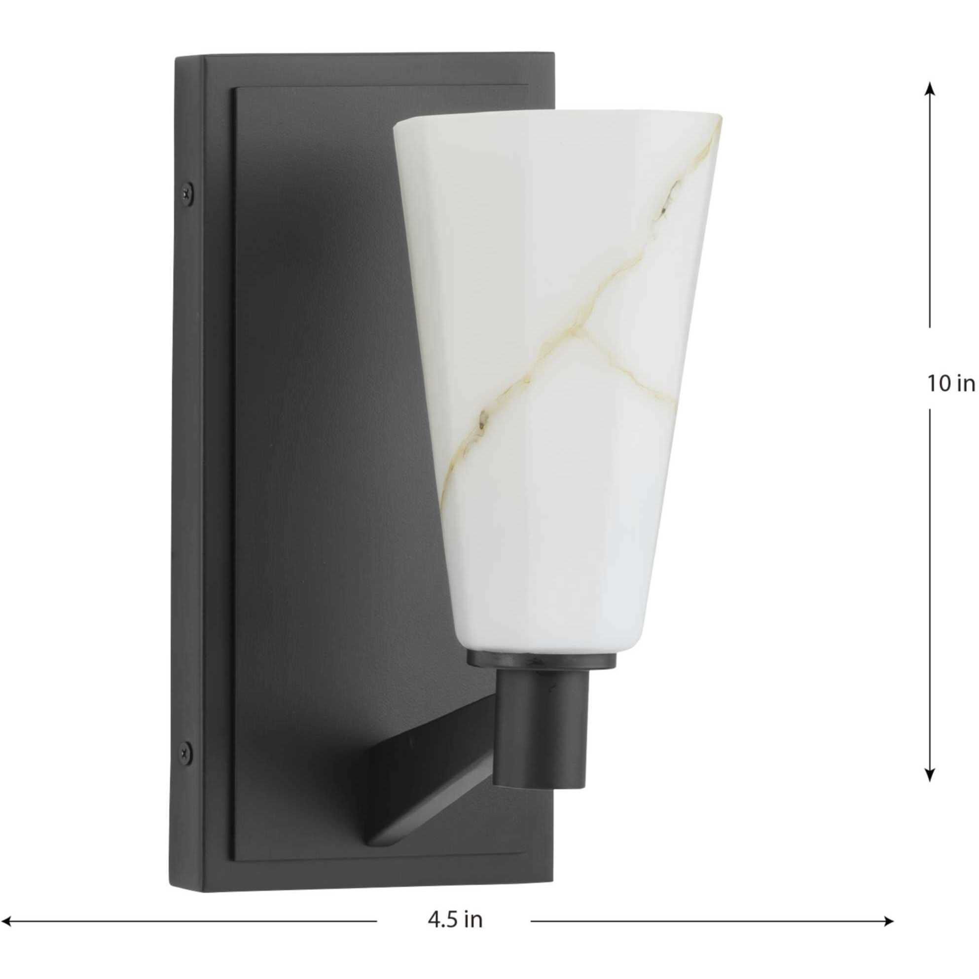 Tosca 1 Light 6 inch Matte Black Wall Bracket Wall Light, Design Series