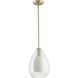 Carillon 1 Light 9.87 inch Brushed Gold Pendant Ceiling Light