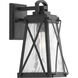 Creighton 1 Light 12 inch Textured Black Outdoor Wall Lantern, Small, Design Series