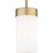 Elevate 1 Light 5 inch Brushed Bronze Mini-Pendant Ceiling Light, Design Series