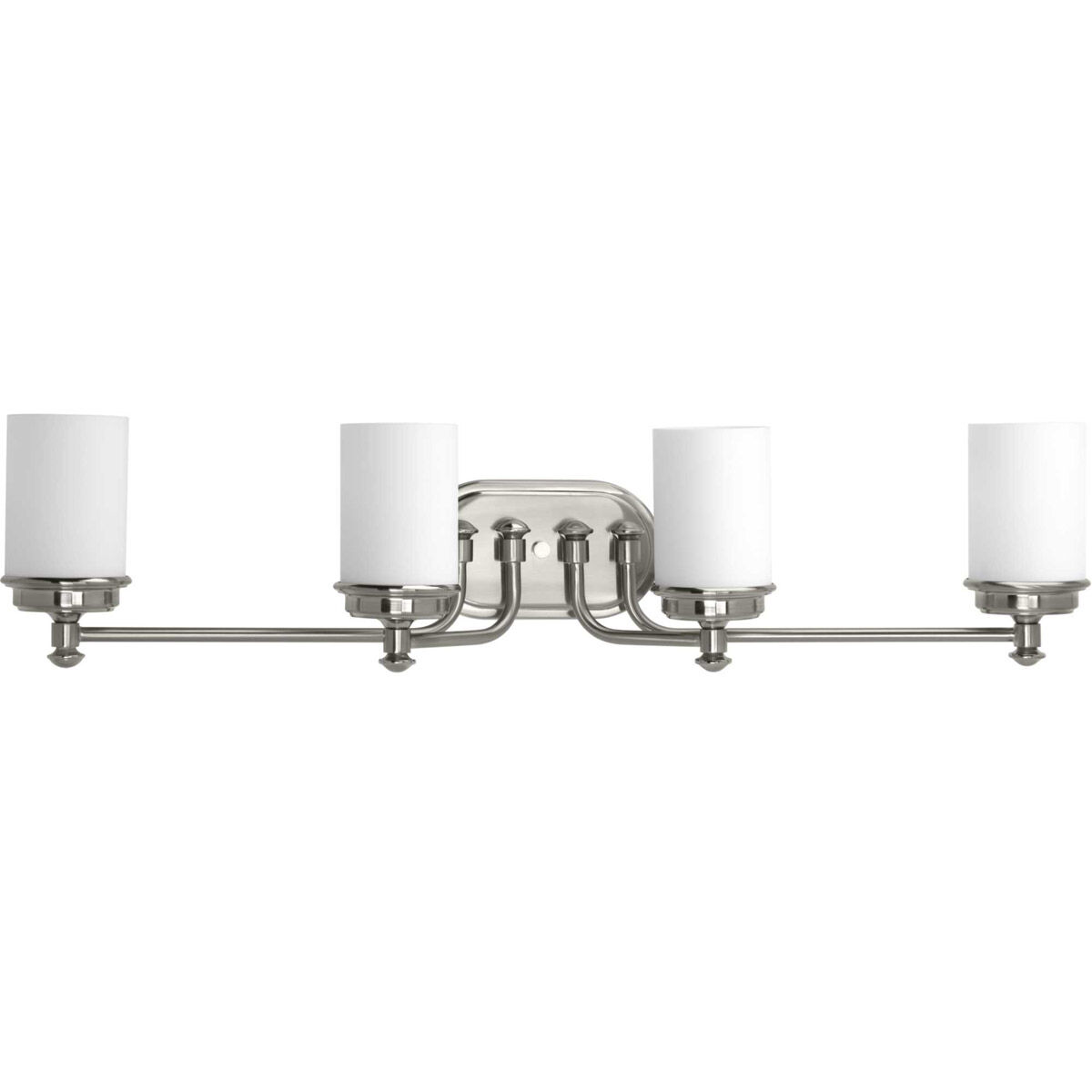 Glide 4 Light 34 inch Brushed Nickel Bath Vanity Wall Light, Design Series