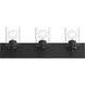 Merry 3 Light 24 inch Black Bath Vanity Wall Light