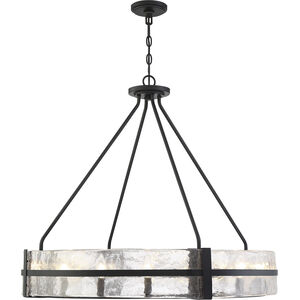 Hudson 12 Light 36 inch Matte Black Pendant Ceiling Light
