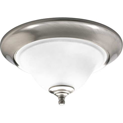 Trinity 2 Light 15 inch Brushed Nickel Flush Mount Ceiling Light
