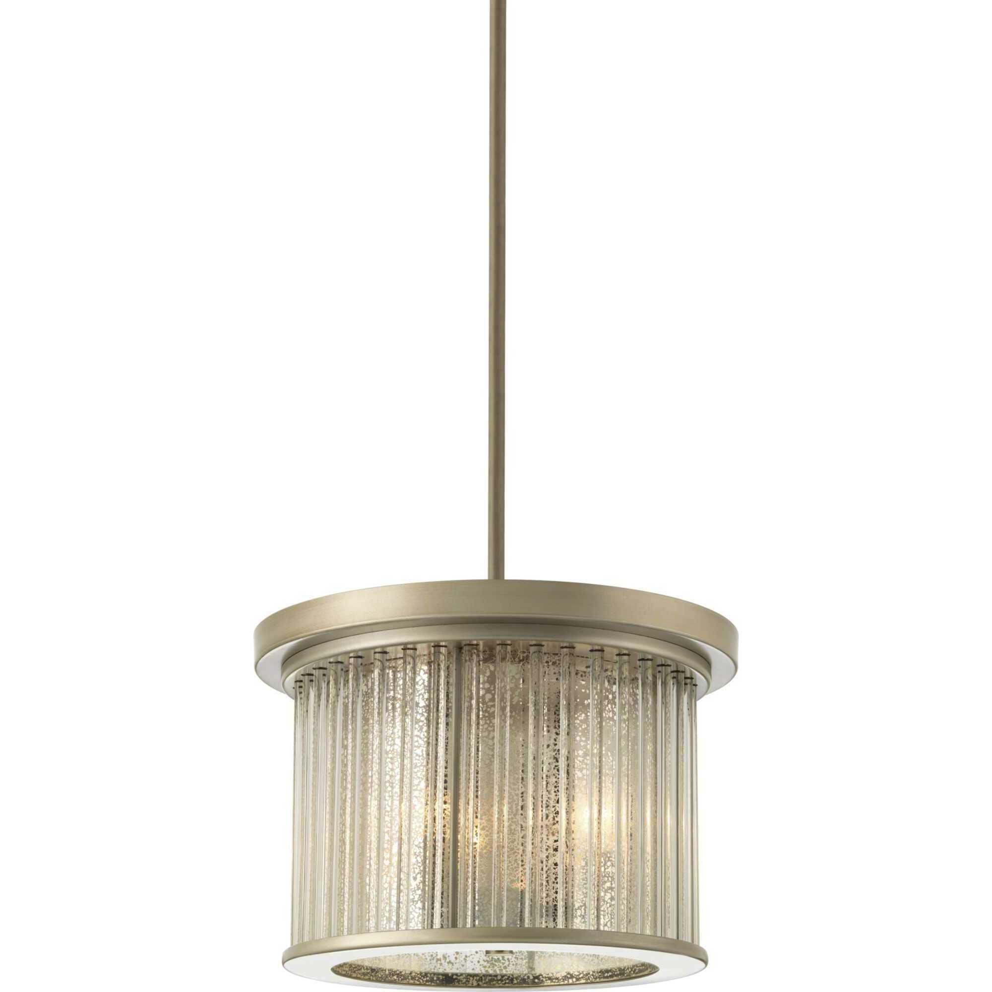Point Dume™ Sequit Point 3 Light 14 inch Antique Nickel Semi-Flush Convertible Ceiling Light, Design Series