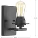 Debut 1 Light 5 inch Graphite Bath Vanity Wall Light, Design Series