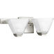 Sync 2 Light 17 inch Brushed Nickel Bath Vanity Wall Light