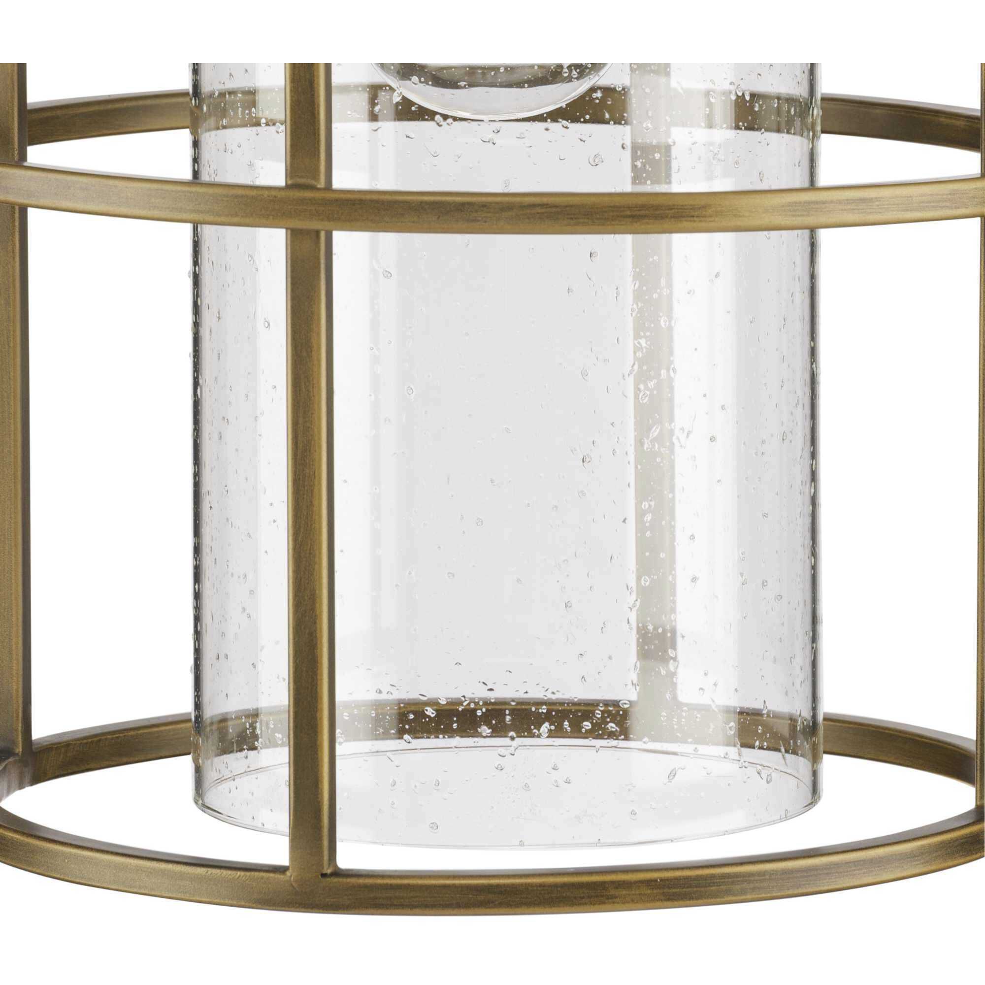 Burgess 1 Light 9.5 inch Aged Bronze Mini-pendant Ceiling Light, Design Series