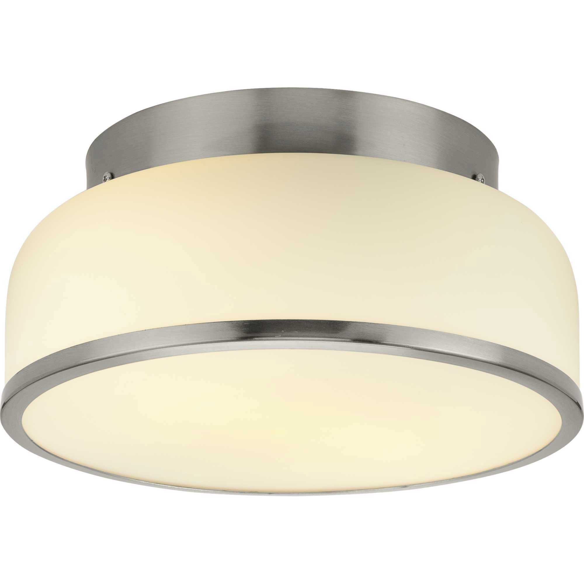 Parkhurst 2 Light 11.25 inch Brushed Nickel Flush Mount Ceiling Light