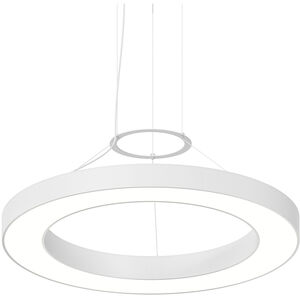 Pi 1 Light 30 inch Satin White Pendant Ceiling Light