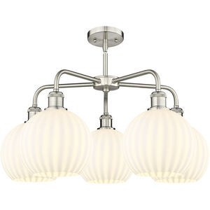 Ballston White Venetian 5 Light 26.00 inch Chandelier