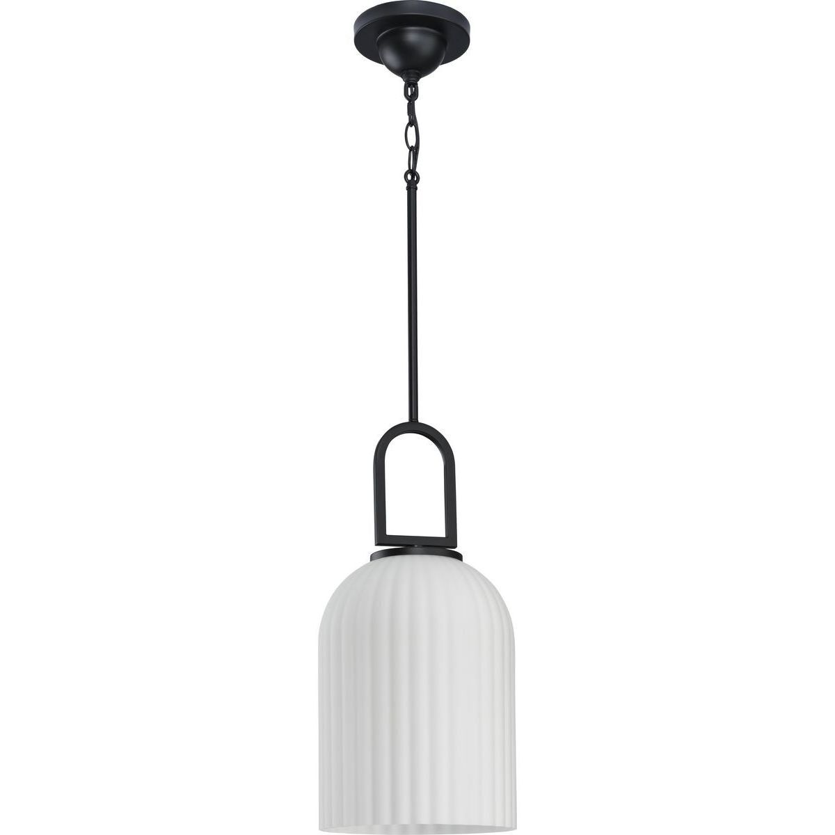 Stanza 1 Light 10.25 inch Matte Black Pendant Ceiling Light