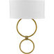LED Shaded Sconce LED 14 inch Brushed Bronze ADA Wall Sconce Wall Light, Progress LED