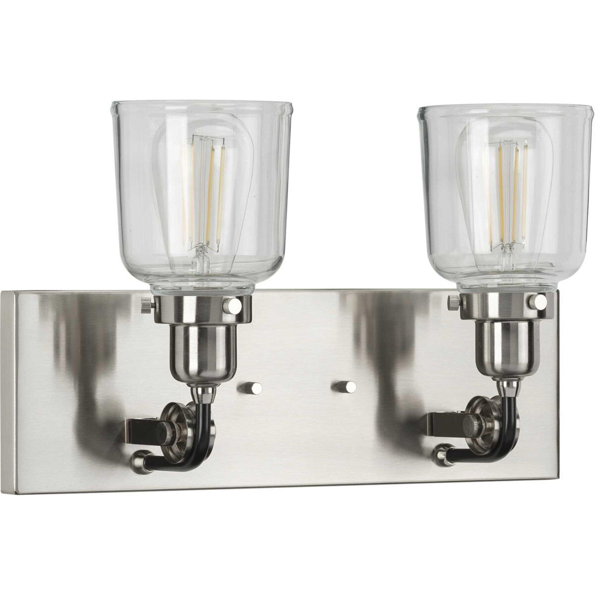 Rushton 2 Light 16 inch Brushed Nickel Bath Vanity Wall Light