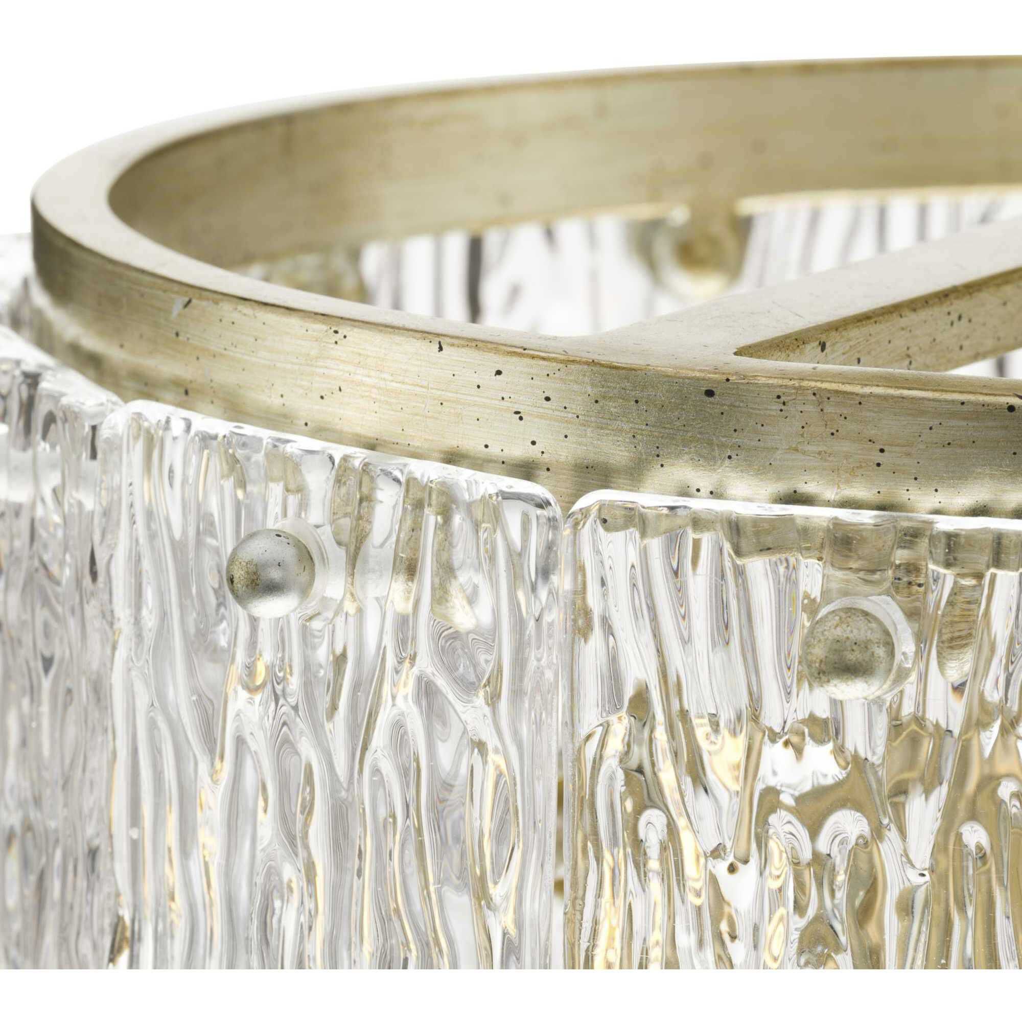 Chevall 2 Light 12.62 inch Gilded Silver Semi-Flush Mount Ceiling Light, Design Series