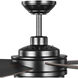 Albin 54 inch Black with Toasted Oak Blades Ceiling Fan, Progress LED