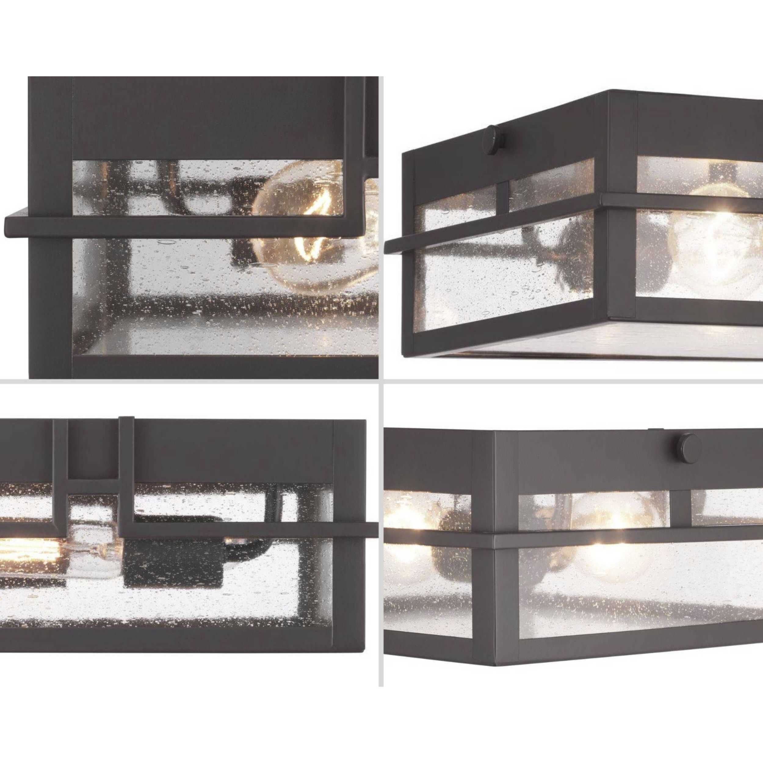 Boxwood 2 Light 11 inch Antique Bronze Outdoor Flush Mount