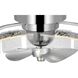 Fanin 20.62 inch Polished Chrome with Silver Blades Outdoor Ceiling Fan