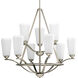 Moments 9 Light 33 inch Antique Nickel Chandelier Ceiling Light