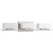 Rush 3 Light 24 inch Brushed Nickel Bath Vanity Wall Light