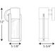 Z-1030 LED LED 12 inch White Outdoor Wall Lantern, Small, Progress LED