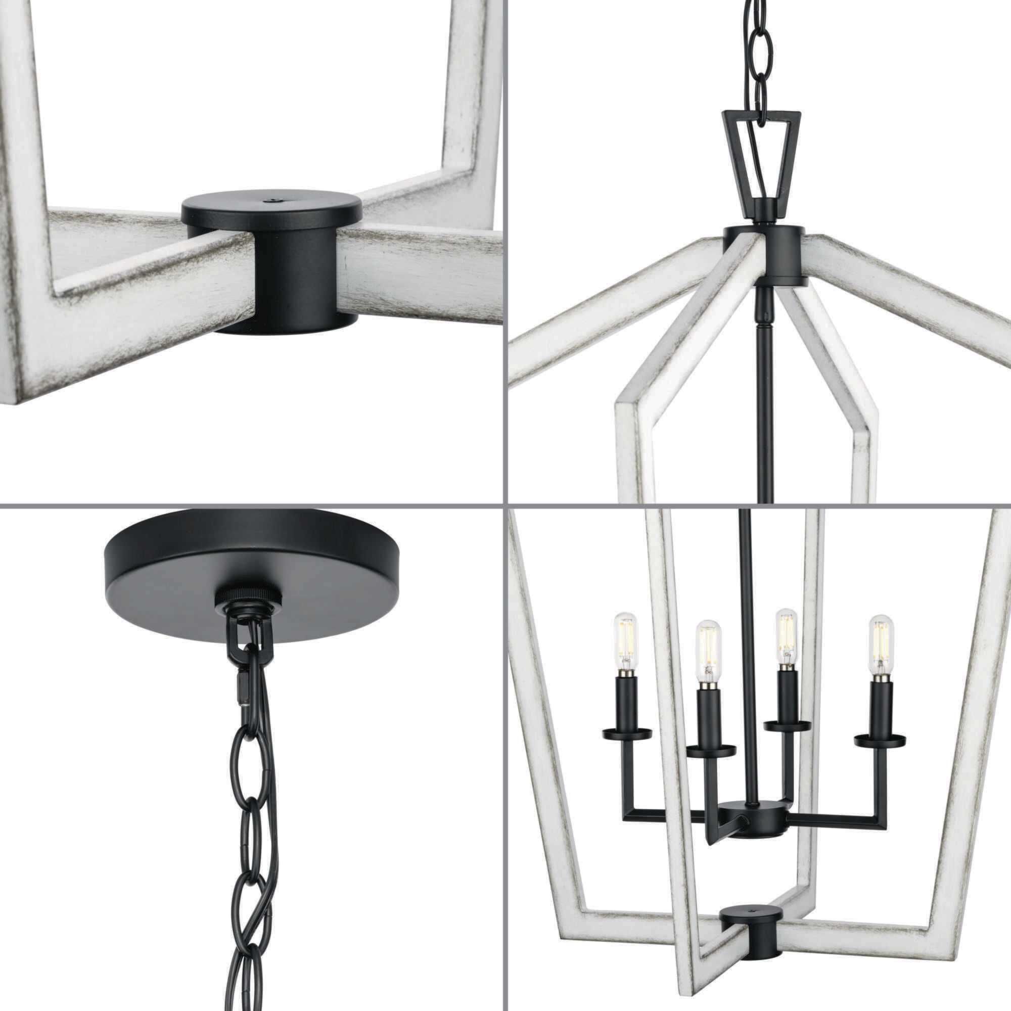 Galloway 4 Light 24 inch Matte Black Foyer Light Ceiling Light