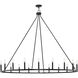 Gilliam 20 Light 61.12 inch Matte Black Chandelier Ceiling Light