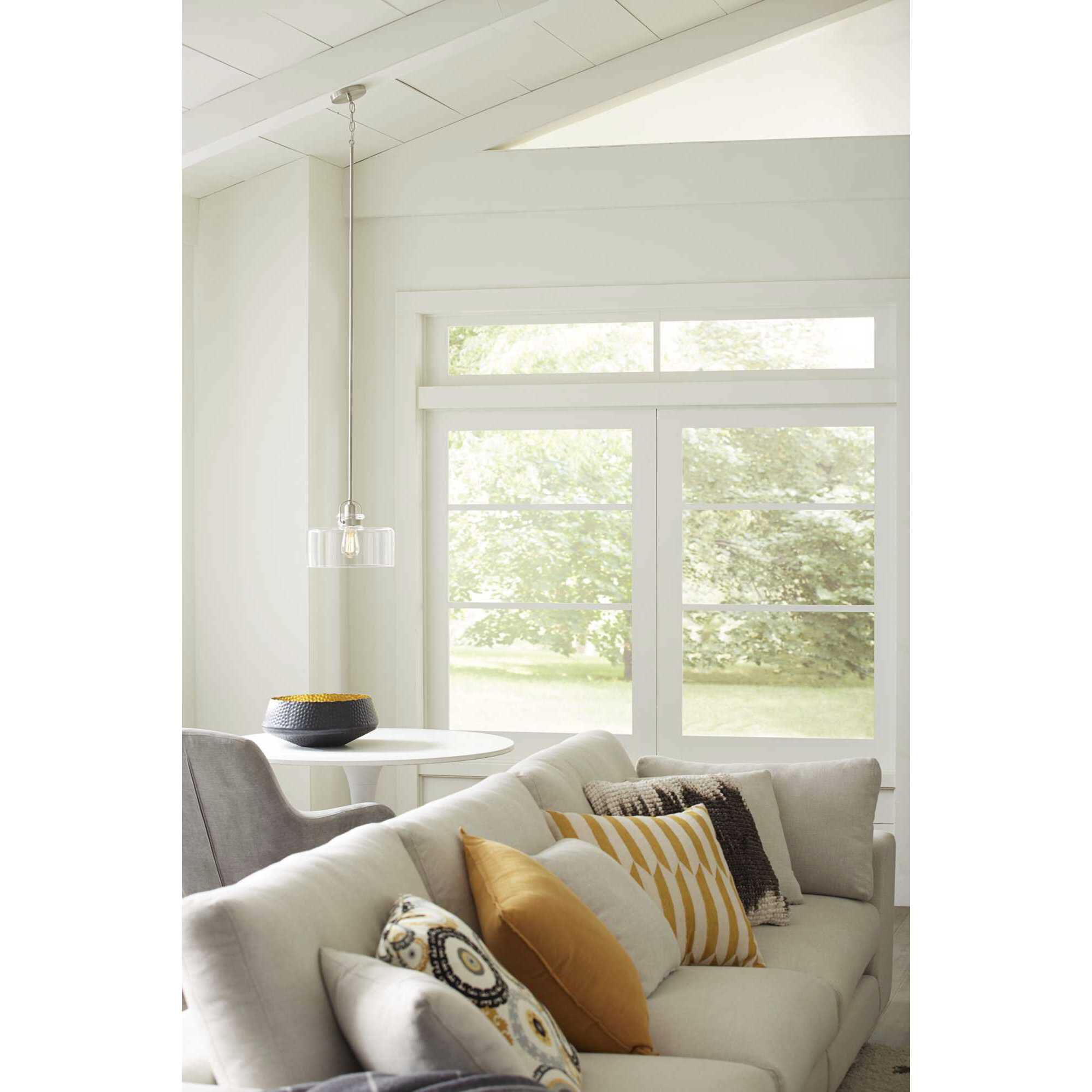 Calhoun 1 Light 12 inch Brushed Nickel Pendant Ceiling Light