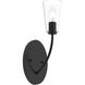 Jheni 1 Light 7 inch Matte Black Wall Sconce Wall Light