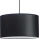 Markor 3 Light 18.12 inch Brushed Nickel/Matte Black/Vintage Brass Drum Pendant Ceiling Light