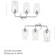 Celino 3 Light 23.25 inch Polished Chrome Vanity Light Wall Light