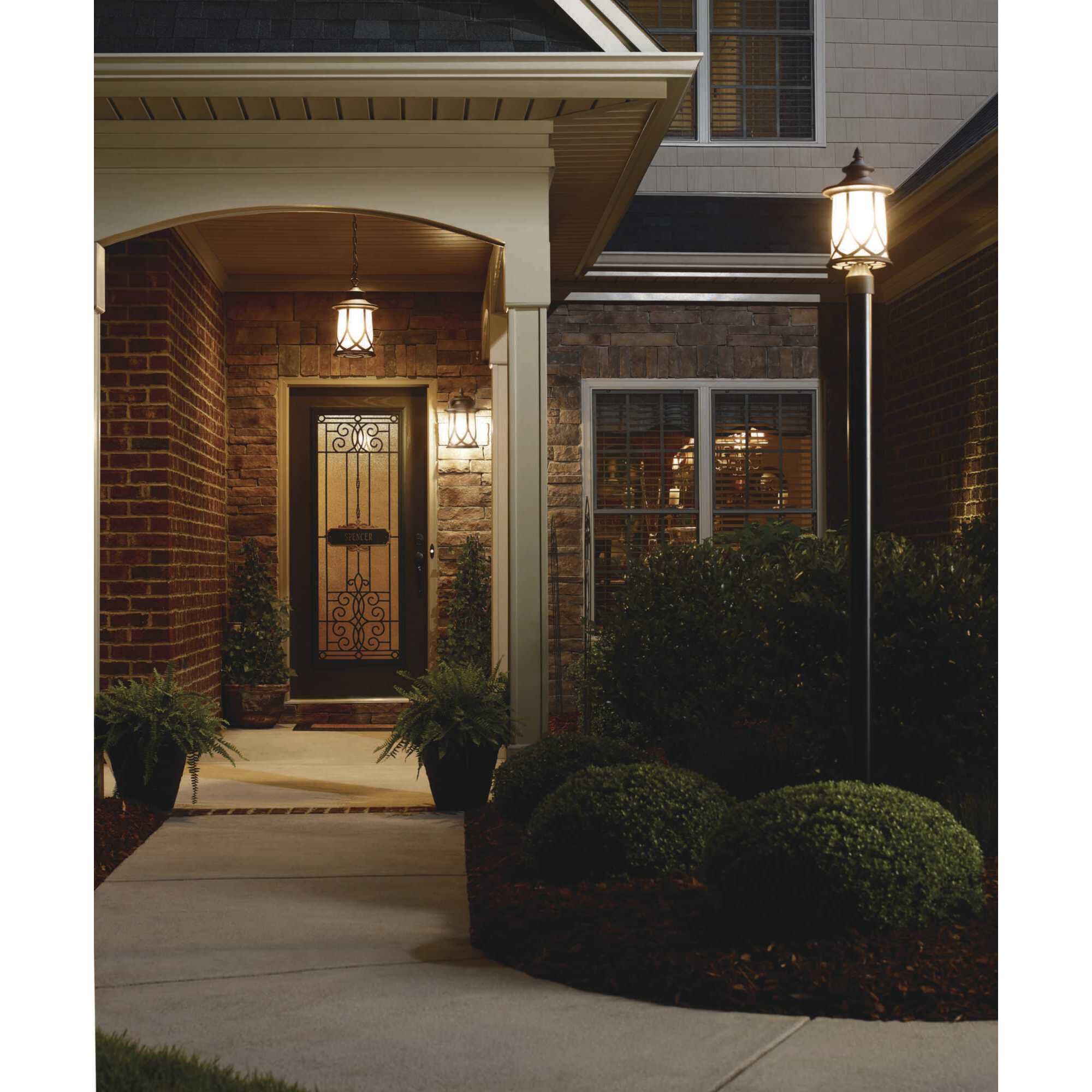 Resort 1 Light 17 inch Aged Copper Outdoor Post Lantern 