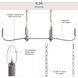 Ilia 6 Light 36 inch Brushed Nickel Island Chandelier Ceiling Light