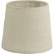 Accessory Shade Natural Burlap 6 inch Chandelier Shade